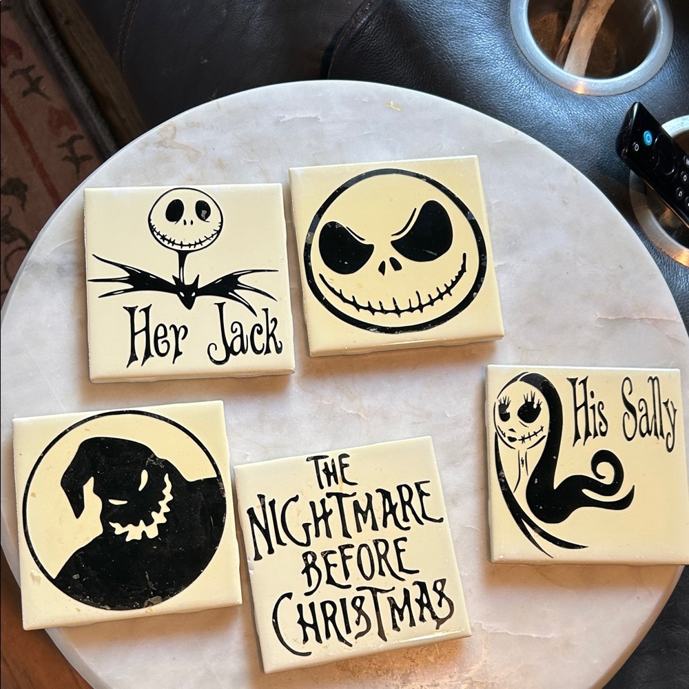 Nightmare Before Christmas Themed Coaster Set